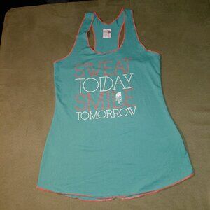 The North Face Small Tank Top Sweat Today Smile Tomorrow Graphic Tank